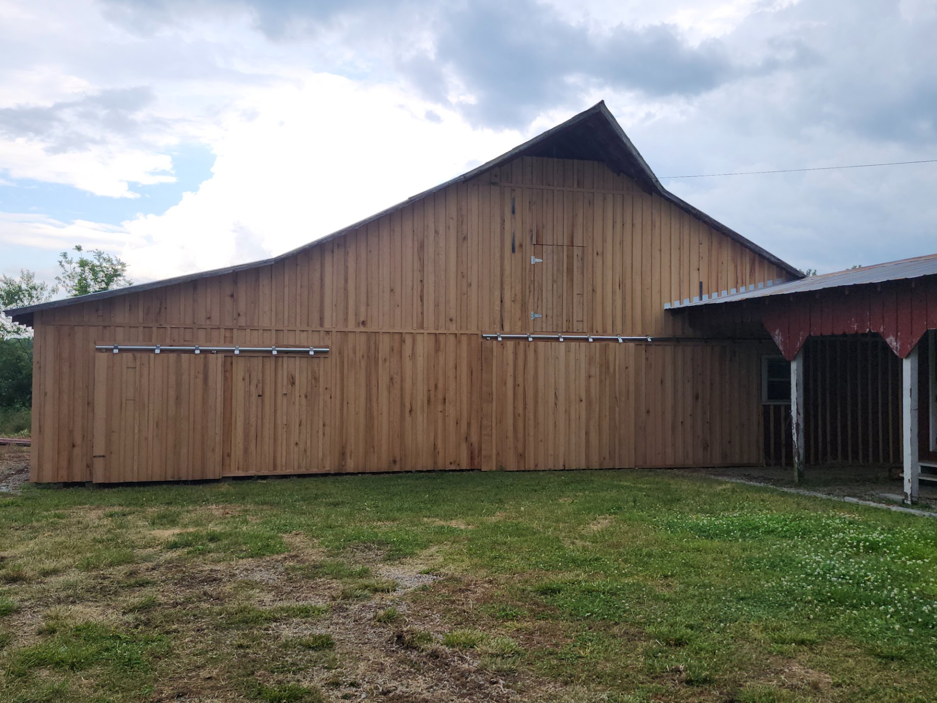 Restored timber barn