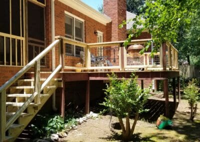 Newly constructed deck in Spring Hill, TN